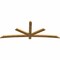 Ekena Millwork Alberta Rough Sawn Timber Gable Bracket, Western Red Cedar, 96"W x 36"H x 2"D x 4"F, 9/12 Pitch GBW096X36X0204ALB00RWR - alternate 2